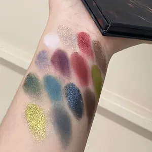 15-Color Anime Eyeshadow Palette: Shimmer, Matte & Highlighter 3-in-1! Vibrant for Cosplay & Smoky Looks. No Fallout, Built-in Mirror. Perfect Halloween Makeup & Gift for Teens! Flawless Cosmetic