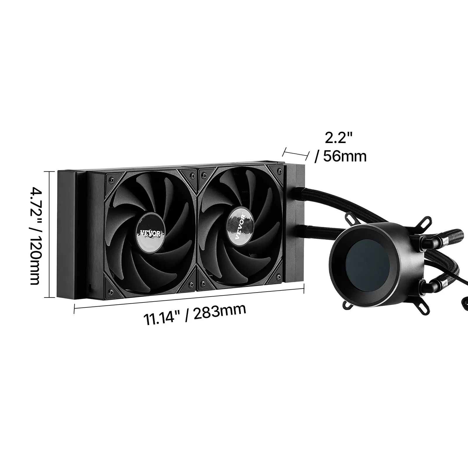 Cpu Fan Spring Spring new arrivals CPU Liquid Cooler, AIO CPU Water Cooler - 120mm PWN ...