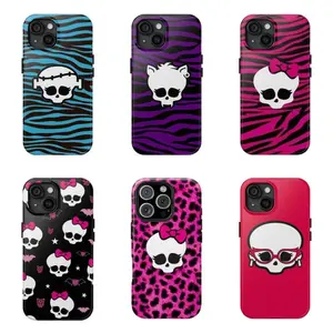 Monster High Personalized Monster High Themed Phone Case Premium Matte Texture, Protection, Shockproof, Anti-Drop, Anti-Fingerprint For IPhone 17-12, Pro Max, Pro Plus, and Samsung S25-22 Protection Safety