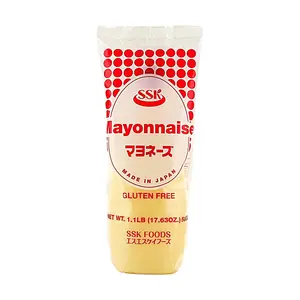 SSK Japanese Foods Gluten-Free Mayonnaise 500g - Premium Egg Yolk Sauce for Sushi, Salads, Takoyaki & More