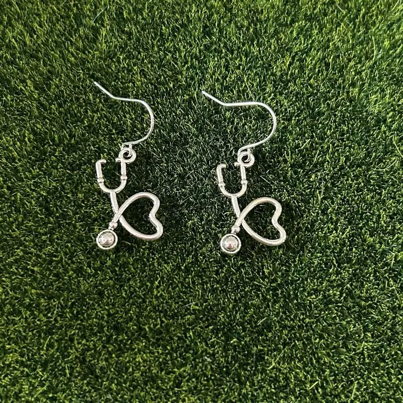 Stethoscope Nickel Free Dangle Earrings