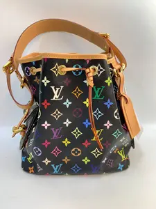 Pre-owned Louis Vuitton canvas Crossbody Bags × Petit Noe Monogram Multicolore bucket bag takashi murakami [BF 12Z] XP02231