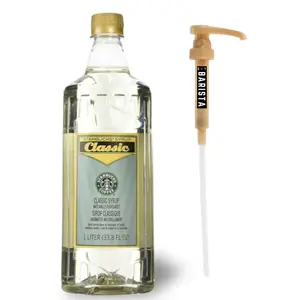 Starbucks Classic Syrup 1 Liter with DIY Barista Syrup Pump