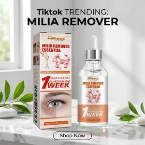 Gentle Exfoliating & Hydrating Face Serum,Milia Remover Treatment Serum,Natural Ingredients Natural Essence for Milia Eye Skin Care,Lightweight Moisturizing Serum for Clear,Hydrating & Nourishing Formula for Smooth Flower Blemish Blemish