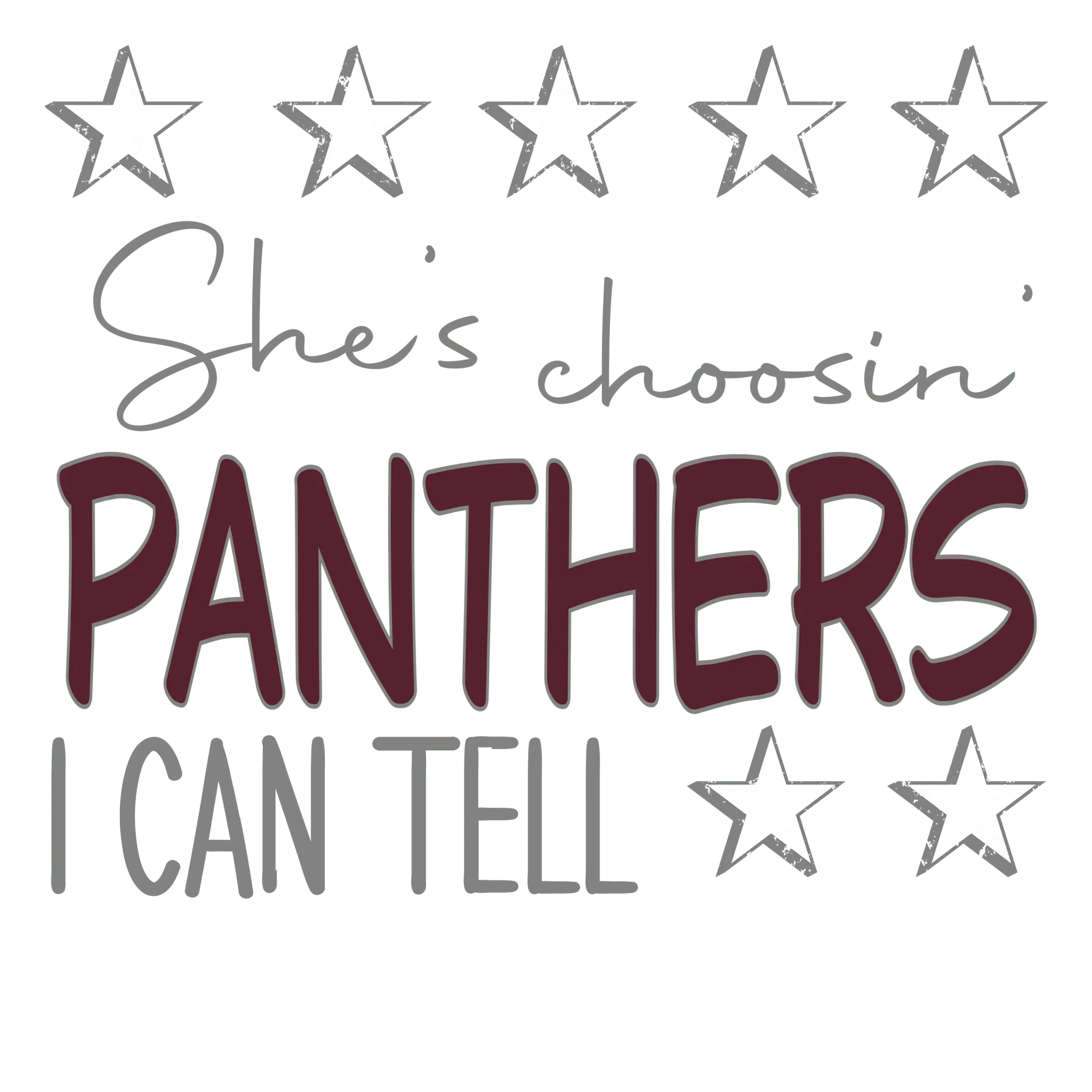SP5 - Choosin Panthers DTF transfers