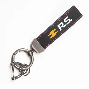 Leather Car Key Chain Ring Keychain For Renault Fluence Laguna Scenic Latitude Talisman Kadjar Captur Koleos Duster Arkana Kangoo Espace Kardian Triber Kaptur Rafale