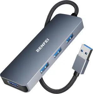 BENFEI Ultra-Slim USB 3.0 Hub 4 Ports USB A Splitter Expander