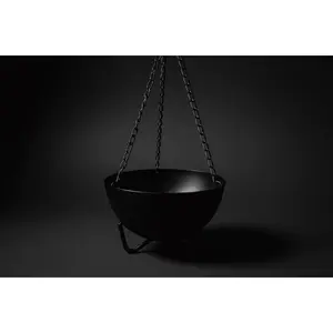 Hanging Black Cauldron Burner – Large Ritual Incense Cauldron