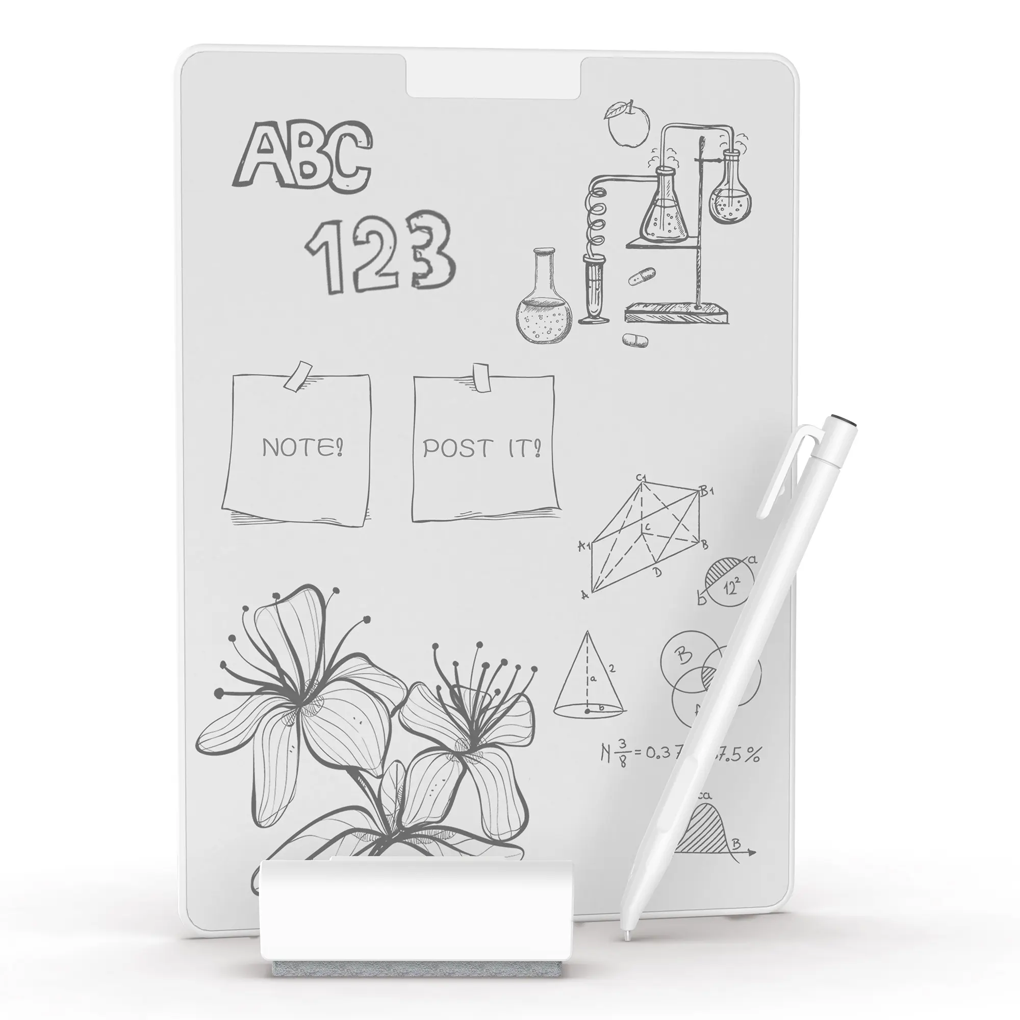 【back to school shopping】Leven Reusable Magnetic Scratch Pad - Reusable Doodle Boards, Lightweight Magnetic Note Board, Magic Pencil-Like Writing, Paperless Notepad,  Art for Kids, Office Stationery #inkfreewhiteboard, Magnetic Board