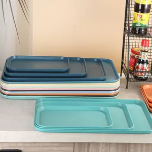 Dining Tray Ins Style Rectangular Tray Household Tea Cup Square Tray Kindergarten Storage Tray
