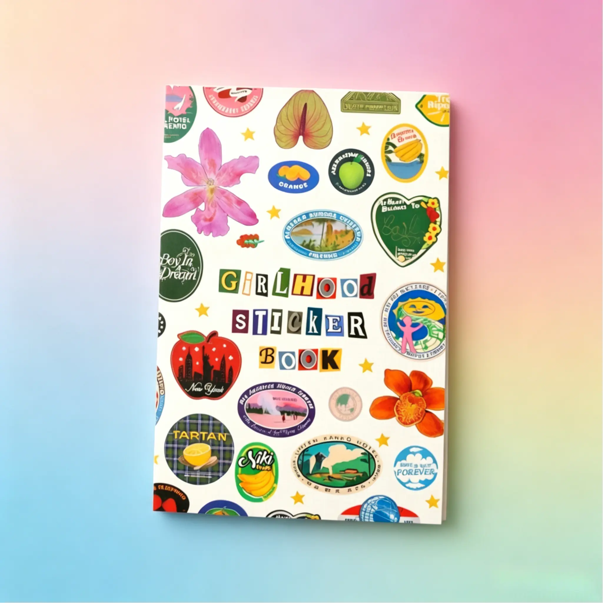 2026 Girlhood Sticker Book - 1260+ Retro Aesthetic Stickers for Journaling, Scrapbooking, DIY Crafts (Laptop, Water Bottle Decor)