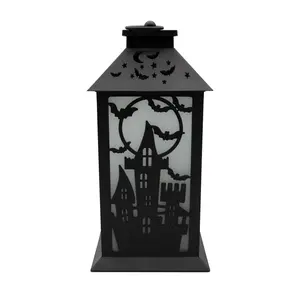 LumaBase Battery-Operated Flame Effect Halloween Lantern LumaBase Battery-Operated Flame Effect Halloween Lantern