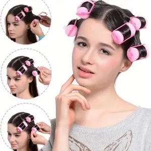 8pcs/pack Soft Foam Hair Curlers - Hair Rollers, Effortless Home Styling, No Heat Required, Ideal for All Hair Types