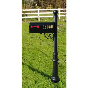 212 MAIN E1-BLK Economy Rural Mailbox - Black Cast Aluminum, Rust-Free, Durable Door Hardware Component