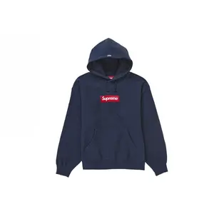 Supreme Men's Box Logo Hooded Sweatshirt (FW24) Navy, from StockX