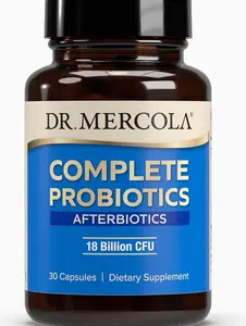 Dr. Mercola Complete Afterbiotics - 18 Billion CFU - Supports Digestive & Immune Health - SBOs - with Saccharomyces boulardii - Non-GMO & Gluten-Free - 30 Capsules (30 Servings)