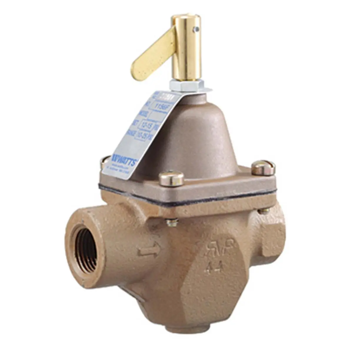 Watts 1156F Industrial Boiler Feed Pressure Regulator, 0.5 In. FPT Metal Fast Fill Valve with Manual Purge Lever and Stainless Steel Strainer, Hardware, Water Pressure Control, Tool