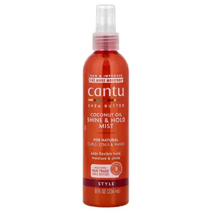 Cantu Shea Butter, Coconut Oil Shine & Hold Mist, 8 fl oz (236 ml)