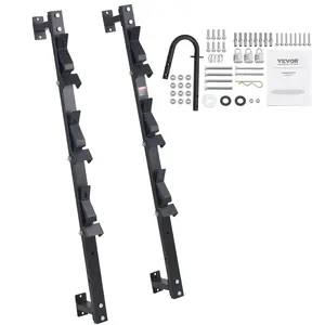VEVOR Trimmer Rack,  3 Place Weeder Trimmer Rack, Trim Holder Trailer Rack with Zinc Alloy Password Lock, Wall-mounted or Mount on Enclosed Trailer Landscape Weed Eater, Pair