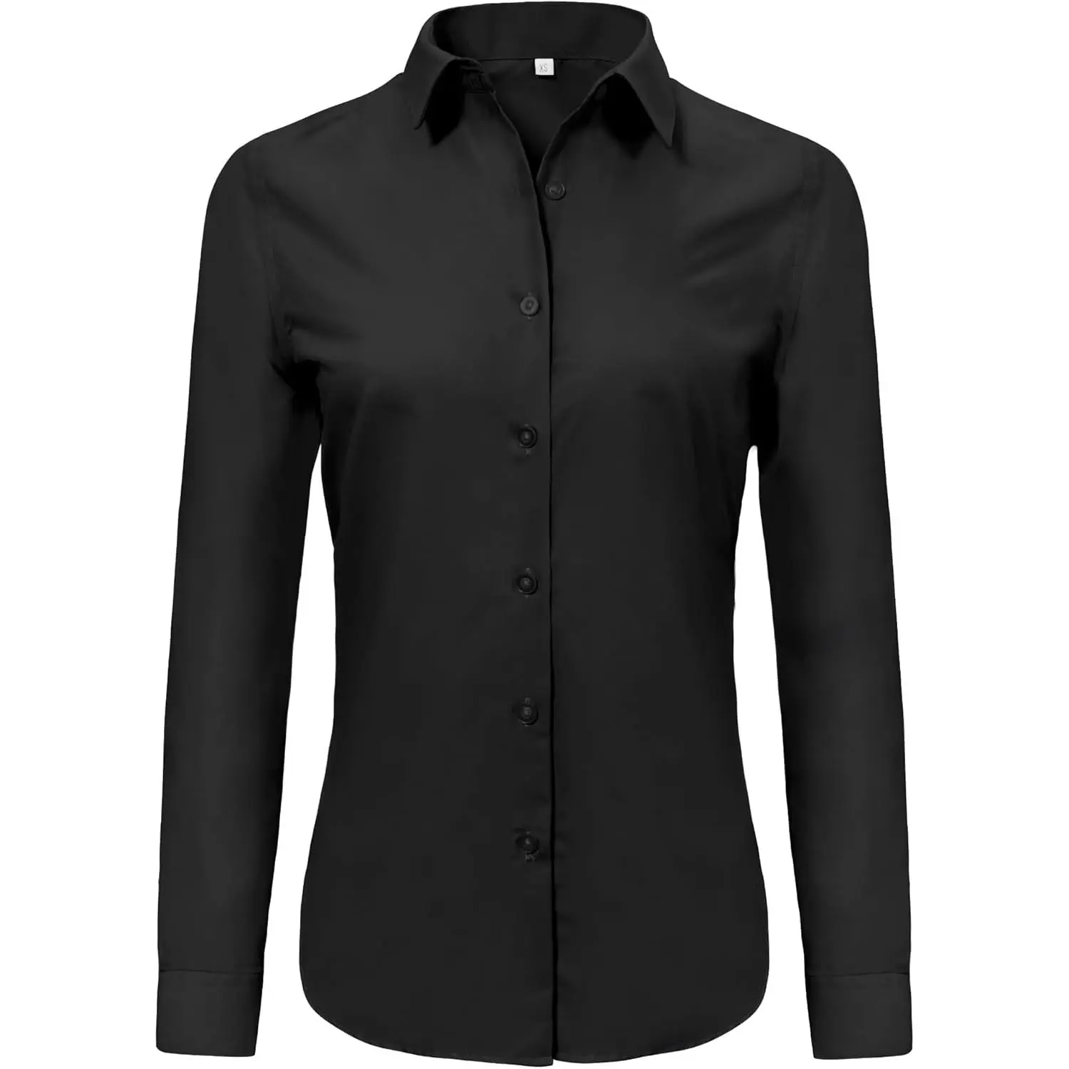 Super Soft Wrinkle Free Button Down Shirts for Women Solid Short/Long Sleeve Striped Formal Work Dress Blouses Tops