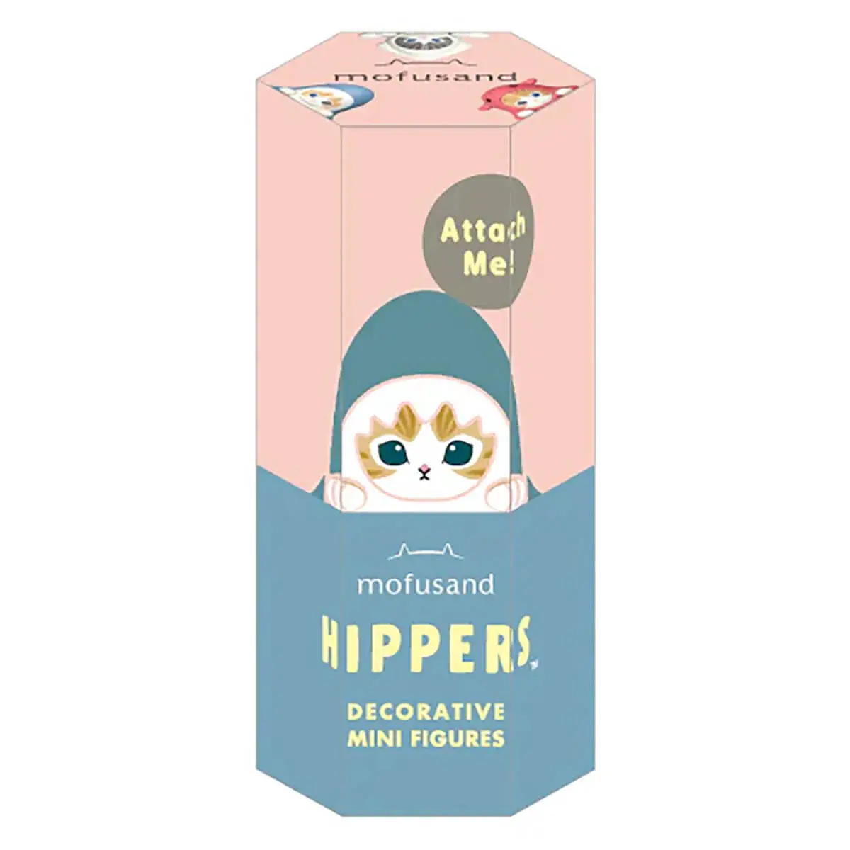 [ Flash Sale ] Mofu/sand - Hippers Blind Box Decorative Mini Figure – Cute Shark Cat Attachable Phone & Laptop Screen Decor Collectible