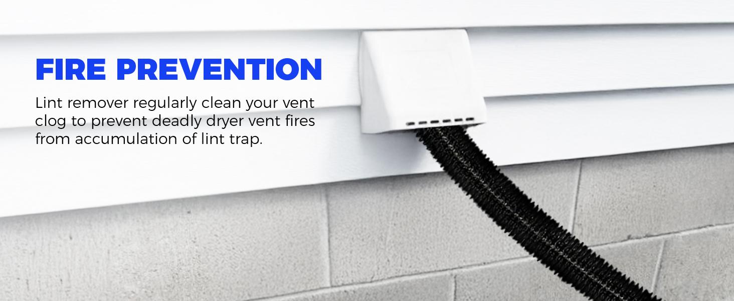 Dryer Vent Cleaner Kit 2 Pieces Vacuum Hose Attachment Lint Brush Universal Quick Lint Remover Deep Cleaning Improve Dryer Efficiency Lower Electric Bills