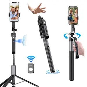 2026 New Face recognition pogo Stick , 10m wide-range recognition,360° No-delay tracking,Stable center of gravity, firmer grip,One-touch pop-up, Stretches Maximum Length 74.8 inch, for Mobile Phone Video Recording Vlog