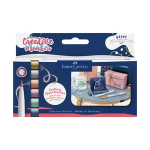 Goldfaber Creative Marker Metallic Brush, set of 6, Happy Celebration - #FC161006