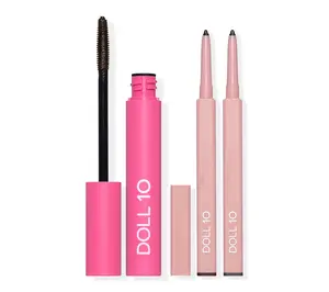 Doll 10 Natural Beauty Mascara & Eyeliner 3pc Set