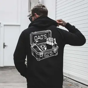 Dad's Official Toolkit Hoodie, a funny and humorous gift for fathers and husbands, unisex style