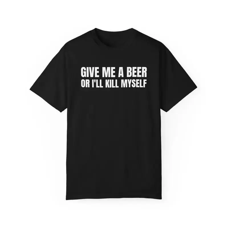 Men's Classic Stretch Seamless Cargo Baseball Unisex Garment-Dyed T-Shirt - Funny Joke Party Gift, Casual Round Neck, LK00108TD