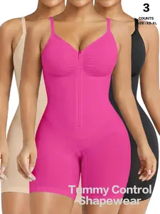 Women's Tummy Control Shapewear, Seamless Smooth Butt Lifting Workout Romper, Casual H-Type Knit Jumpsuit for All Seasons