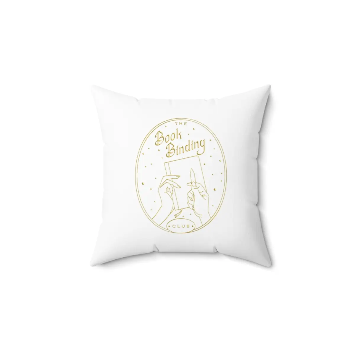 The Book Binding Club Polyester Square Pillow 14X14