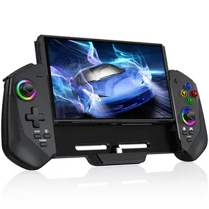 ESYWEN Hall Effect Joystick Controller for Switch/Switch OLED with Motion Control, Turbo, Adjustable Vibration, RGB Lighting, 4-Card Slot Grip