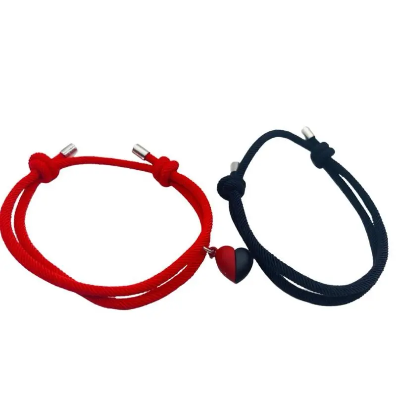 Matching Couple and Friendship Bracelet Set - Unisex HeartDesign, Casual Style, Romantic & supportive Gift for Girl&boy friends