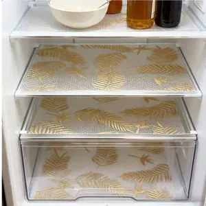 Leaf Drawer Liners, Cuttable Washable Non-Slip Eva Material, Suitable for Cabinets Drawers Shoe Racks Fridge