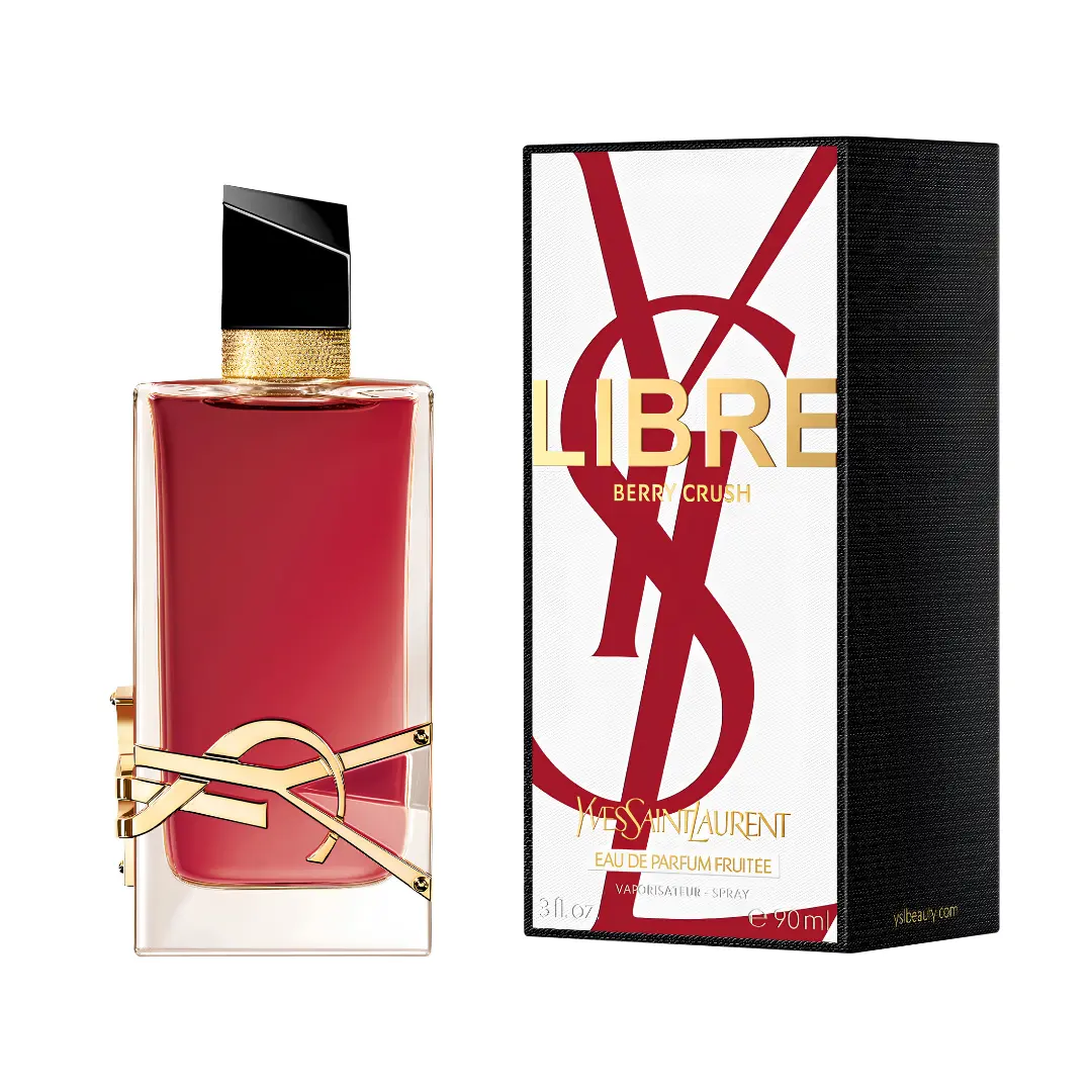 Women's Yves Saint Laurent Libre Berry Crush Eau de Parfum - 3 fl oz Berry Flavored Fruity Floral Fragrance with Rose, Patchouli - Long-Lasting Luxury Everyday Wear Perfume