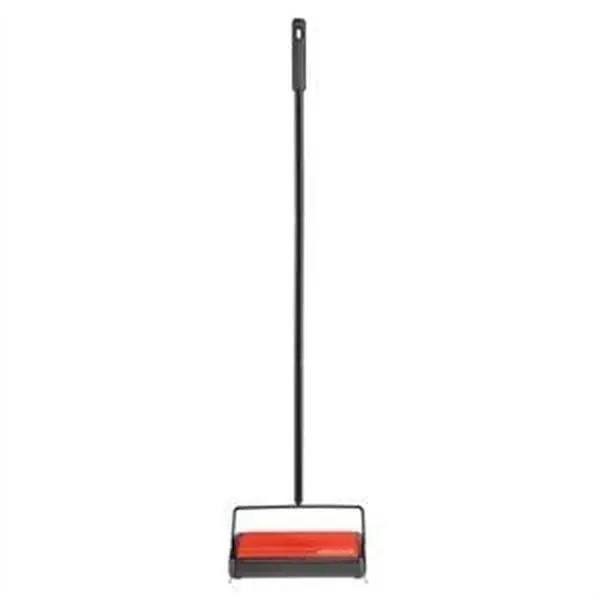 Refresh Cordless Carpet Sweeper, Refresh Manual Sweeper with Adjustable Metal Handle, Dual Corner Brushes for Household Floor Care
