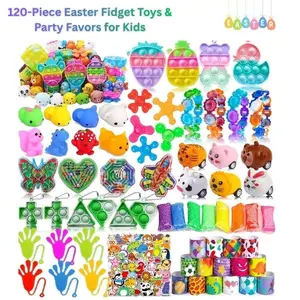 120-Piece Easter Fidget Toys & Party Favors for Kids – Easter Egg Fillers, Pinata Stuffers, Goodie Bag Toys, Classroom Prizes, Chest Rewards for Boys & Girls