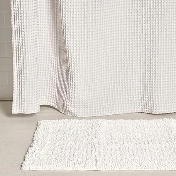 Concierge Collection Shower Curtain & Bath Mat Set Concierge Collection Shower Curtain & Bath Mat Set