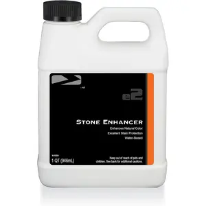 Stone Enhancer & Sealer | 2-in-1 Formula for Indoor & Outdoor | Water-Based, Color Enhancing, Stain Protection for Marble, Granite, Limestone, Travertine &  Stone | No Gloss Finish [32oz]