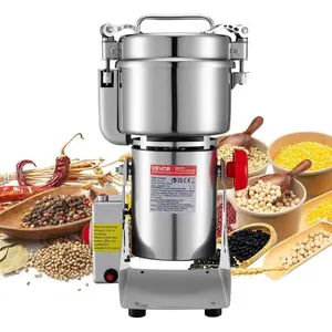 VEVOR Electric Grain Mill Grinder, 1.8 lbs Commercial Spice Grinders, High Speed 2100W Stainless Steel Pulverizer Powder Machine, for Dry Grains, Spices, Cereals, Coffee, Corn Pepper, Swing TypeVEVOR Super Brand Day