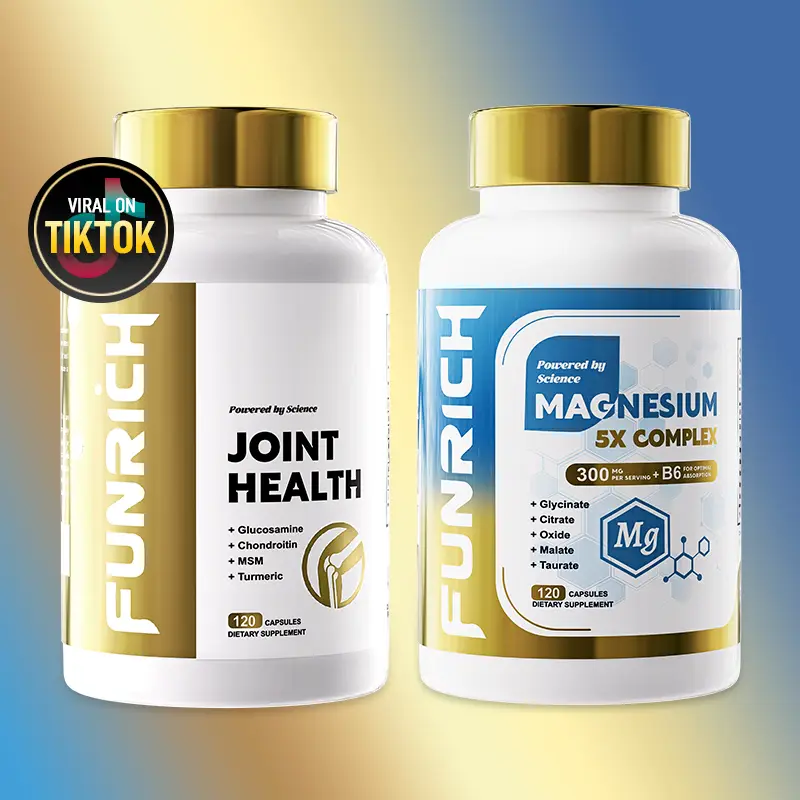 FUNRICH Move & Relax Bundle with Advanced Joint Support – Glucosamine Complex &...