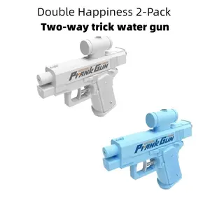 PrankGun Double Happiness 2-Pack Two-way Trick Water Gun Creative Double-sided Reverse Water Spray Mini Toy for Couples Fun Water Fight，A trick water gun suitable for Halloween, a water gun that can shoot scripts