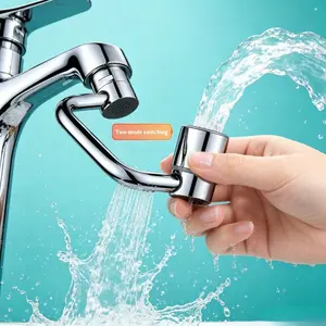 2-Mode Swivel Faucet Aerator 1440° Rotation Extension Reduce Chlorine for Bathroom Kitchen Face Eye Wash Skin Care Thanksgiving Black Friday Christmas Gifts new