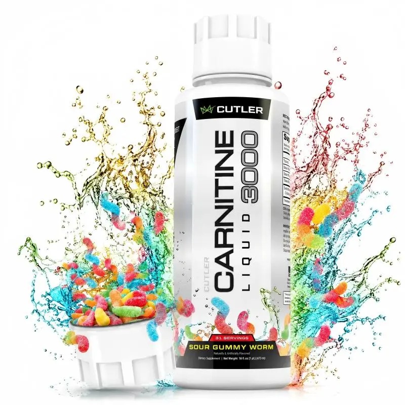 Cutler Nutrition Carnitine 3000 Liquid Supplement for Energy Sugar Support and Recovery Fitness Drink