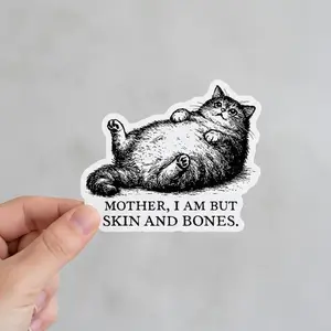 [FLASH SALE] Funny Chonky Tuxedo Cat Sticker, Cat Mom Gift for Scrapbooking, DIY Projects