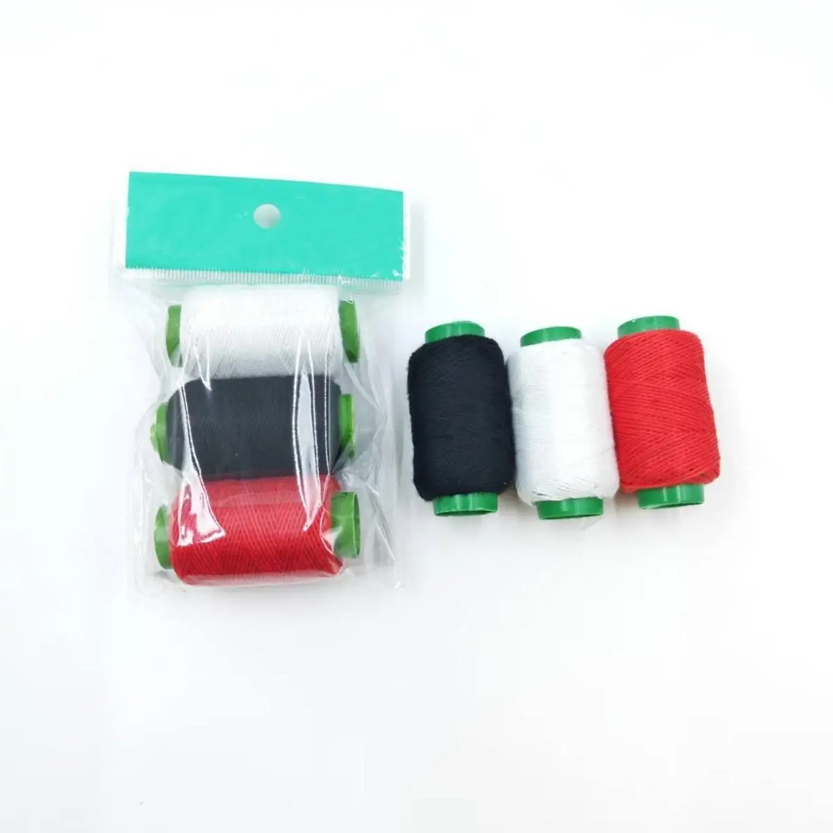 3-Color Polyester Hand Sewing Thread Spools Basic Kit, Durable Thread for Home Mending, Clothing Repair & DIY Crafts