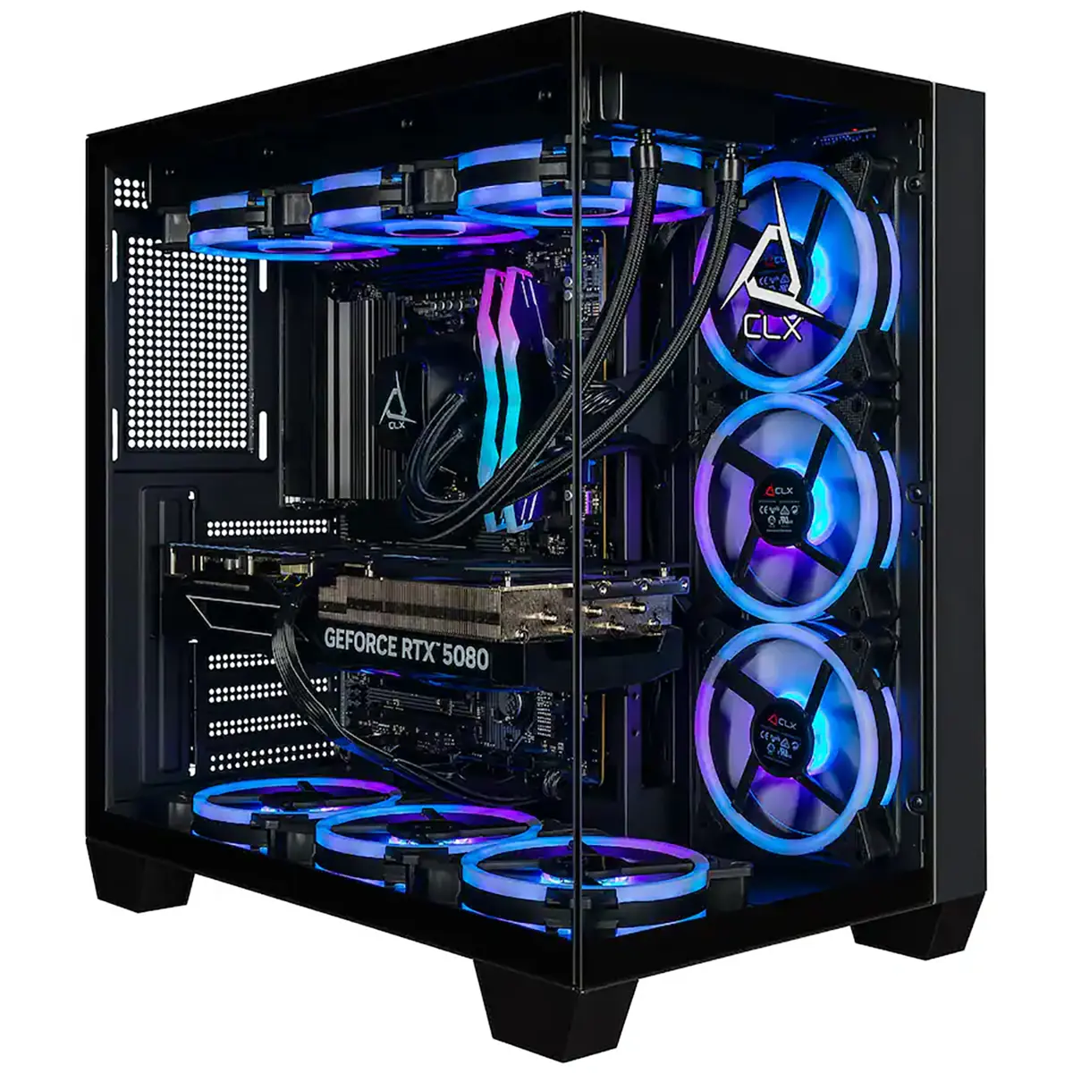 CLX SET Gaming Desktop, R7 9800X3D, 32GB RAM, 2TB SSD, RTX 5080, W11H