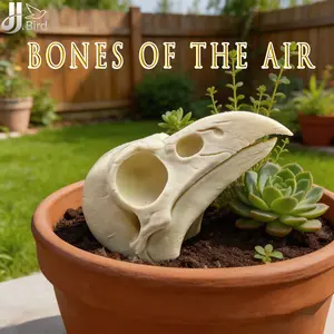 Giant Bird Skull Outdoor Decor, Collectible Figurine, Home Room Bookshelf Decoration, Desktop Ornament, Prehistoric Flying Bird Statue